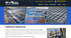 Desktop Screenshot of dovexim.ro